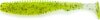 Fishup_U-Shad 4" 8Pcs. 055 - Chartreuse/Black