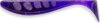 Fishup_Wizzle Shad 3" 8Pcs.060 - Dark Violet/Peacock & Silver