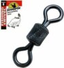 Frenetic Hengeres forgó, Frenetic Impressed Rolling Swivel, 10, 10db/ csomag, Fekete