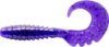 Fishup_Fancy Grub 2" 10Pcs.060 - Dark Violet/Peacock & Silver