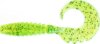 Fishup_Fancy Grub 2.5" 10 Pcs. 026 - Flo Chartreuse/Green