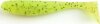 Fishup_Wizzle Shad 2" 10Pcs.055 - Chartreuse/Black