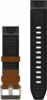 Garmin Óraszíj 22 mm bőr/FKM hibrid, barna/fekete (QuickFit), MARQ (Gen 2)