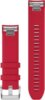 Garmin Óraszíj 22 mm plazma vörös szilikon, ezüst csat (QuickFit) MARQ