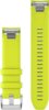 Garmin Óraszíj 22mm citromsárga szilikon, ezüst csattal (QuickFit) MARQ