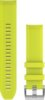Garmin Óraszíj 22mm citromsárga szilikon, ezüst csattal (QuickFit) MARQ