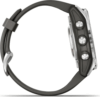 Garmin Fenix 7S Pro Solar, ezüst, grafitszürke szilikon szíjjal (ED)