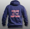 Team Top Mix kék kapucnis pulóver - XL