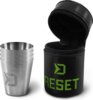 Rozsdamentes acél pohár készlet Delphin RESET 4in1 (4x30ml)