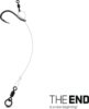Delphin THE END CHOD Rig kötött horog 4db (6cm / 0.45mm/#6)