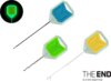 Delphin T-END Grip 3XF Fluo fűzőtű és fúró készlet