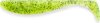 FISHUP Wizzle Shad 5" (4pcs.), #055 - Chartreuse/Black