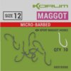 Korum XPERT MAGGOT BARBED HOOKS - SIZE 12