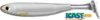 Livetarget Slow-Roll Shiner Paddle Tail Silver/Pearl 100 mm