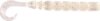 Mustad Aji Curly Tail 2.5" Clear Luminous Silver Glitter 12db/csomag