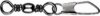 Mustad Barrel Swivel With Safety Snap 20×A0 10db/csomag