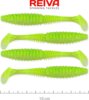Reiva Zander Power Shad 10cm 4db/cs (Flash Chartreuse)