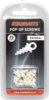 Starbaits Pop Up Screws fehér (menetes bojli rogzítő) 25db