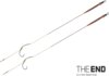 Delphin THE END Skin rig kötött horog / 2db (20cm/25lbs/#4)