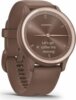 Garmin vívomove Sport kakaó szilikon szíjjal barackarany órakerettel