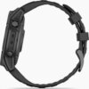 Garmin fenix E 47mm sötétszürke acél, fekete szilikon szíjjal (ED)