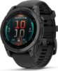 Garmin fenix E 47mm sötétszürke acél, fekete szilikon szíjjal (ED)