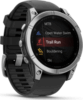 Garmin fenix E 47mm acél, fekete szilikon szíjjal (ED)