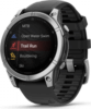 Garmin fenix E 47mm acél, fekete szilikon szíjjal (ED)