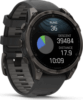 Garmin fenix 8 47mm AMOLED, sötétszürke, fekete szilikon szíjjal (ED)