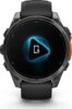 Garmin fenix 8 47mm AMOLED, sötétszürke, fekete szilikon szíjjal (ED)