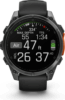 Garmin fenix 8 47mm AMOLED, sötétszürke, fekete szilikon szíjjal (ED)