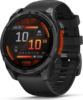 Garmin fenix 8 47mm AMOLED, sötétszürke, fekete szilikon szíjjal (ED)