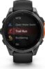 Garmin fenix 8 47mm AMOLED, sötétszürke, fekete szilikon szíjjal (ED)