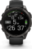 Garmin fenix 8 47mm AMOLED, sötétszürke, fekete szilikon szíjjal (ED)