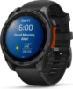 Garmin fenix 8 47mm AMOLED, sötétszürke, fekete szilikon szíjjal (ED)