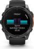 Garmin fenix 8 51mm AMOLED, sötétszürke, fekete szilikon szíjjal (ED)