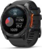 Garmin fenix 8 51mm AMOLED, sötétszürke, fekete szilikon szíjjal (ED)