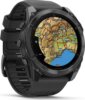 Garmin fenix 8 51mm AMOLED, sötétszürke, fekete szilikon szíjjal (ED)
