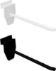 Display Hook - Slatwall Single Prong Black Plastic -110mm
