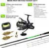 Nevis Profi Method Feeder szett Dynamic Carp Feeder 390H + Syncro Feeder 5000 nyeletőfékes orsó + Method Carp Feeder kosár szett 50g