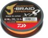 Daiwa J-Braid Expedition X8 150m, 0.13mm, smash orange